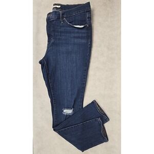 Levis 311 Womens Size 33 (Sz 16) Shaping Skinny Jeans Slim Fit Distressed Denim